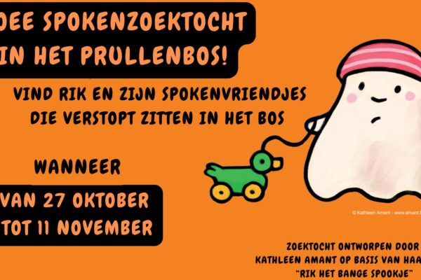 Spokenzoektocht "Rik het bange spookje" in Prullenbos!