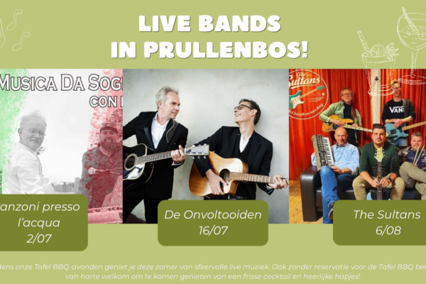 Live bands in het Prullenbos